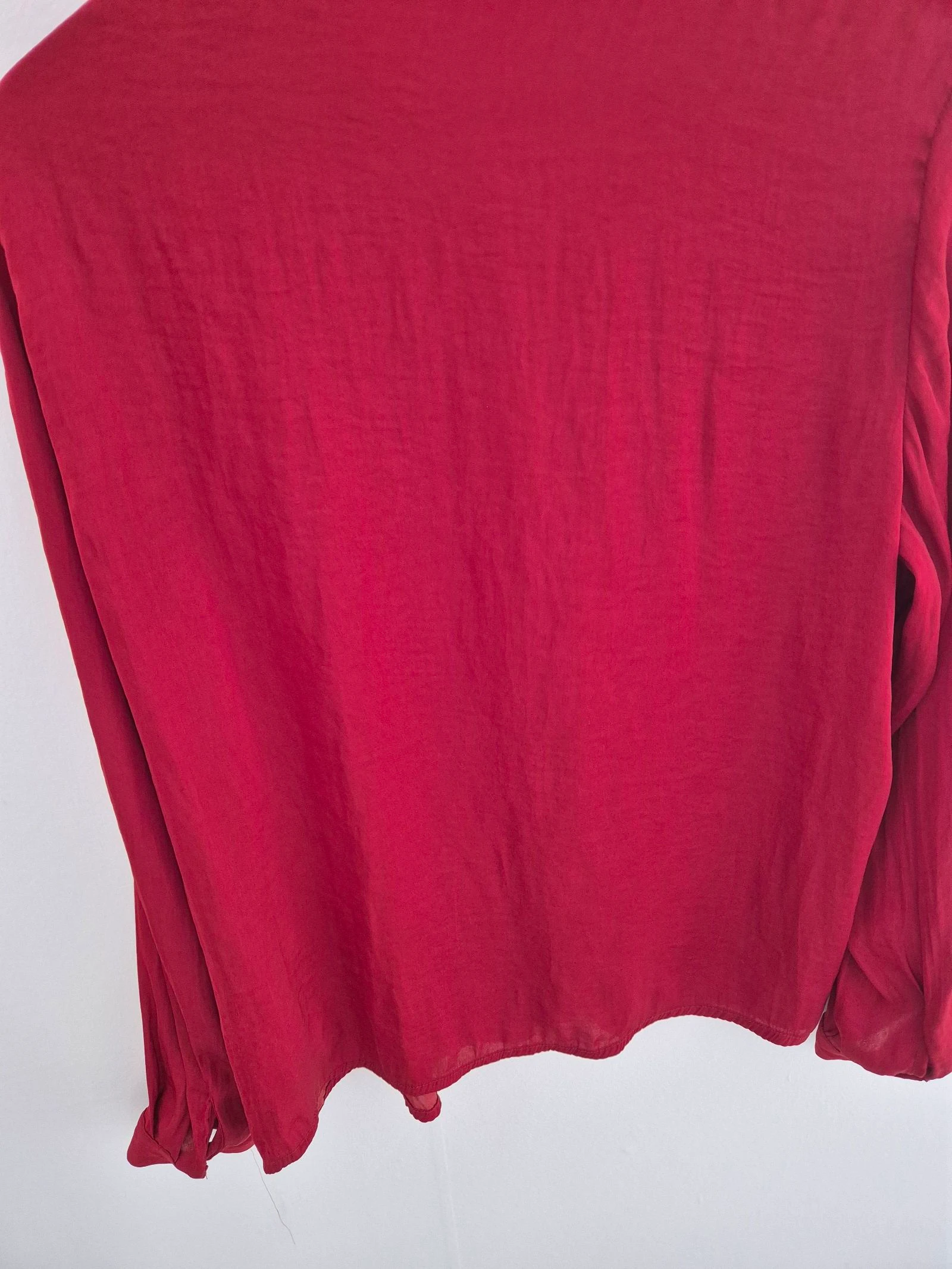 VILA 'Vidreamy' Blusa Roja con Botones | Talla 38 (M) – photo 10